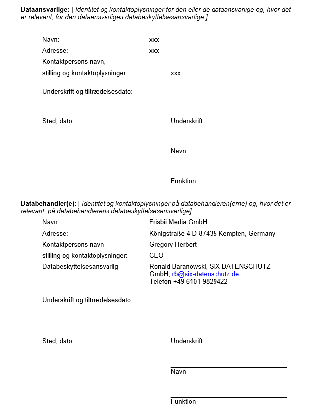 Data processing agreement Media 1 a document with a black text
