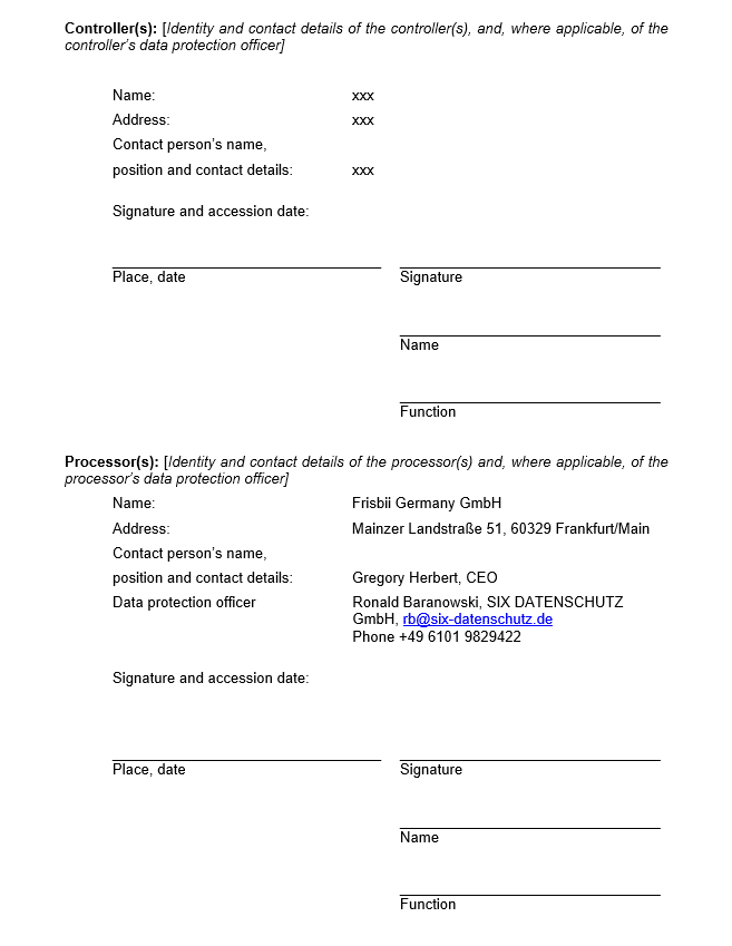 a document with a signature