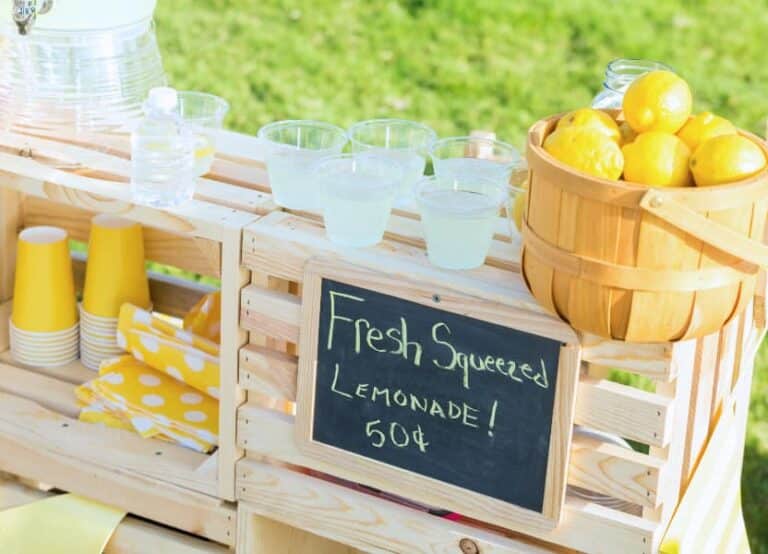 A lemonade stand