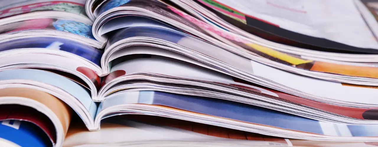 A stack of magazines