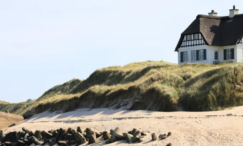 A house at the beach in Lökken, Denmark